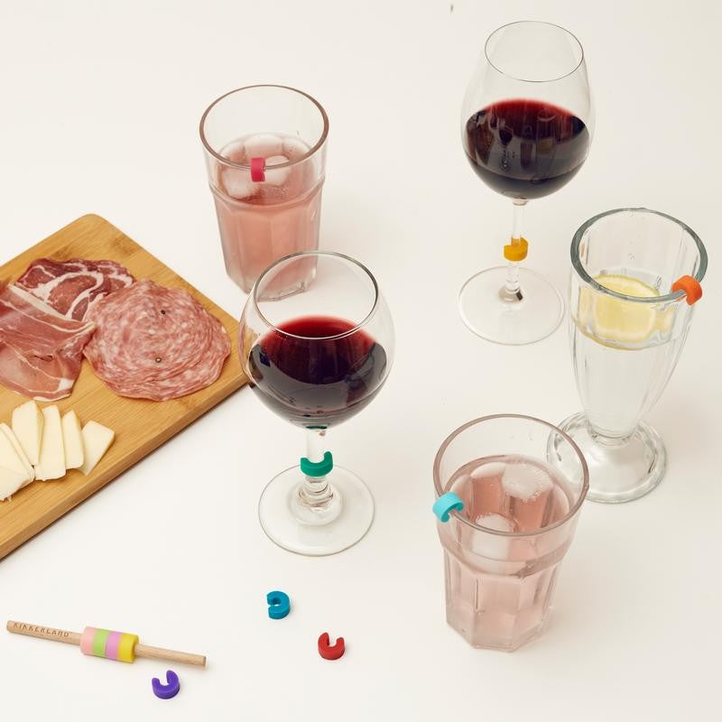 Kikkerland Rainbow Wine Markers - iQ living