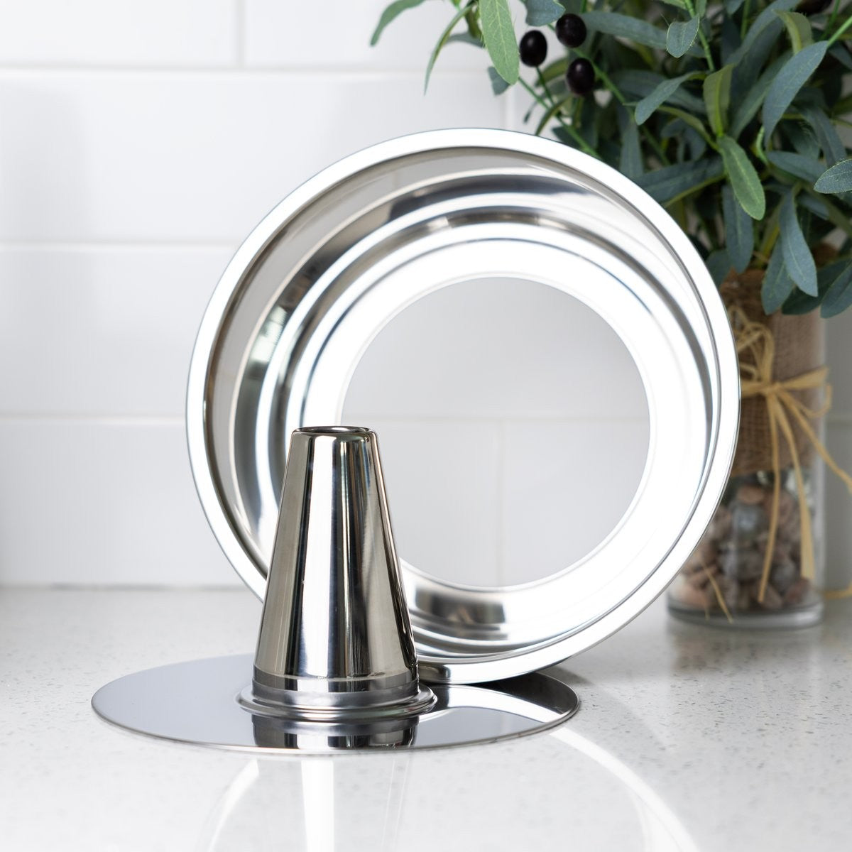 Fox Run Stainless Steel Angel Cake Pan 10"