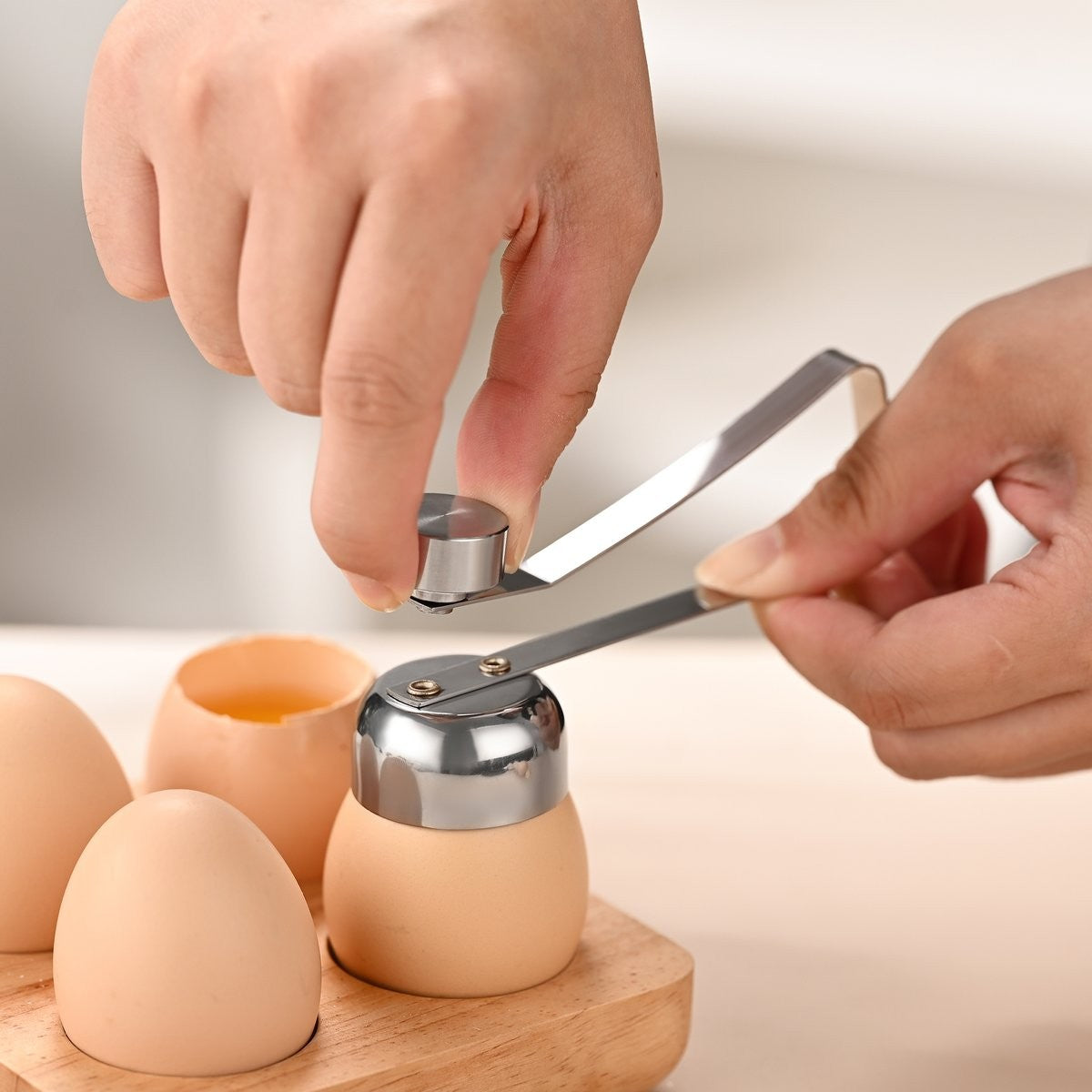 Fox Run Stainless Steel Egg Cracker