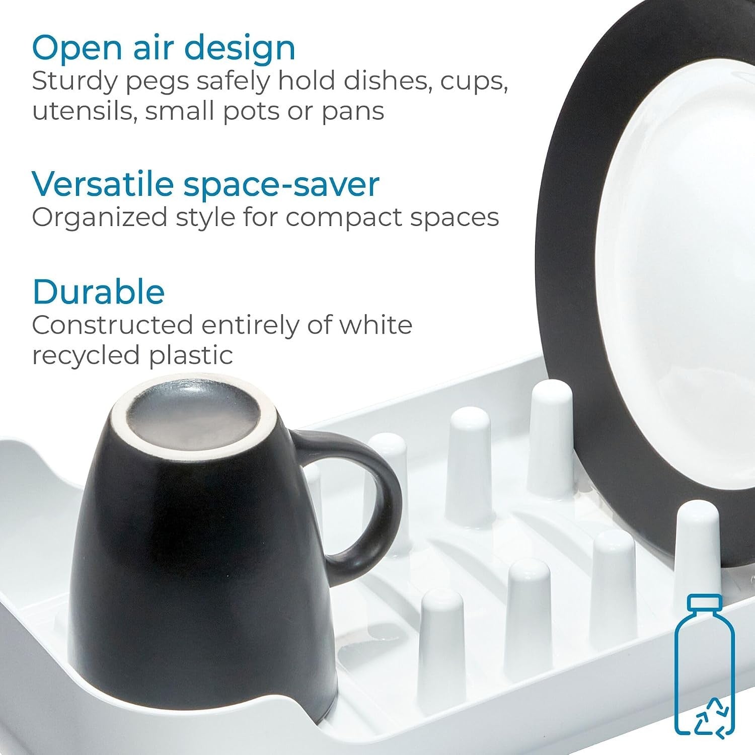 iDesign Crisp Compact Dish Drying Rack