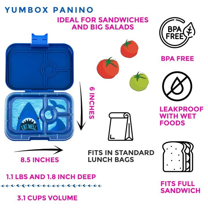 Yumbox Medium Panino 4 Compartment Lunch Box