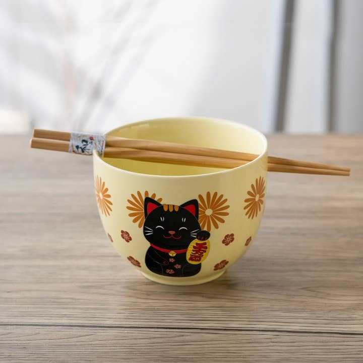 Urban Tokyo 18oz Donburi Noodle Bowl & Chopsticks