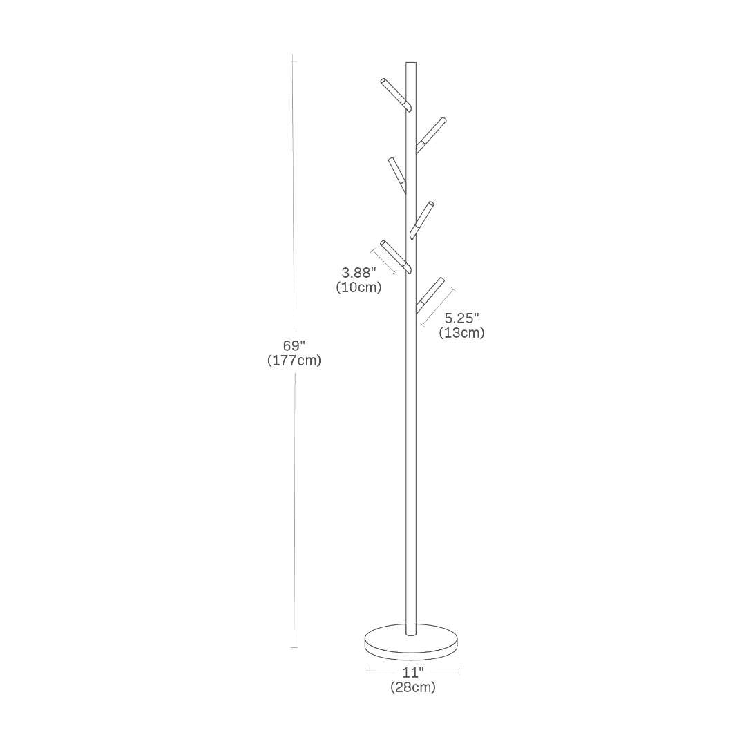 Yamazaki Plain Coat Rack