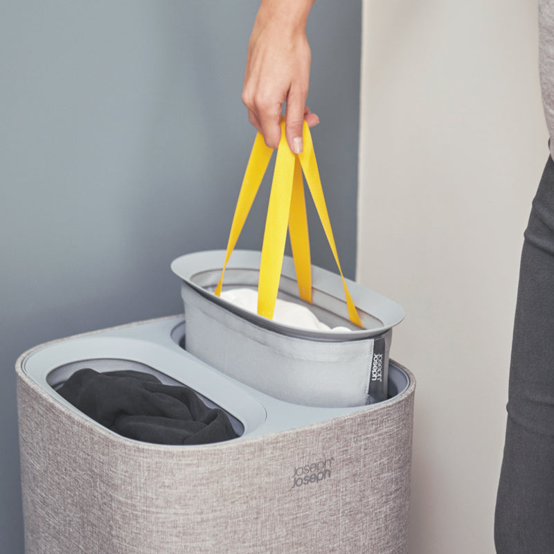 Joseph Joseph Tota Duo Laundry Basket - 60 L Grey - iQ living
