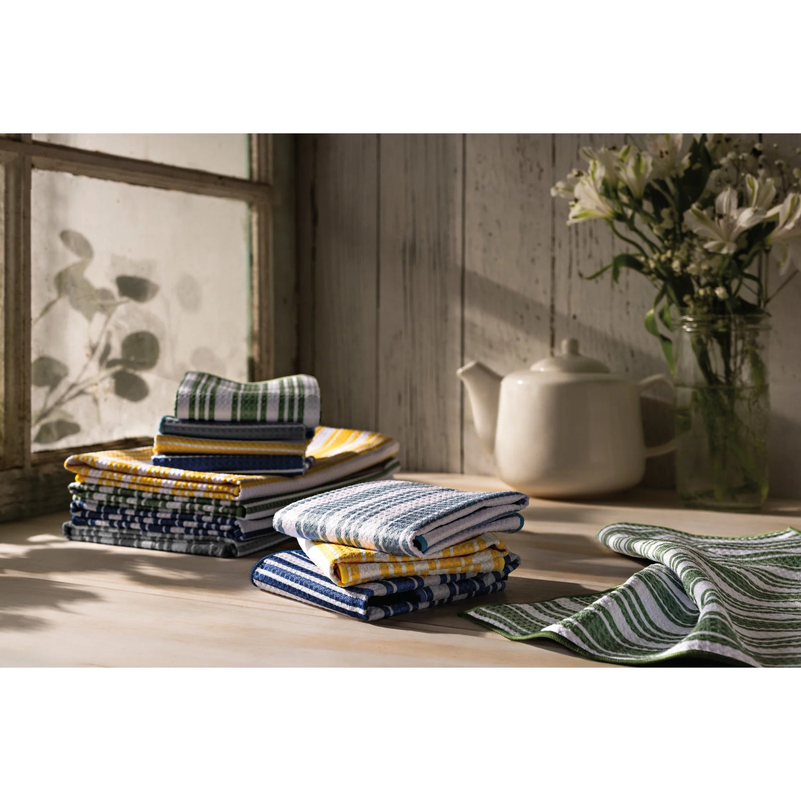 Now Designs Microfiber Stripe Dishcloth Set Of 2