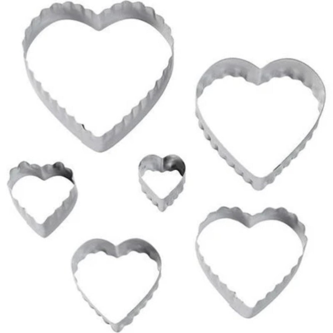 Wilton Double-Sided Heart Cookie Cutter Set Of 6