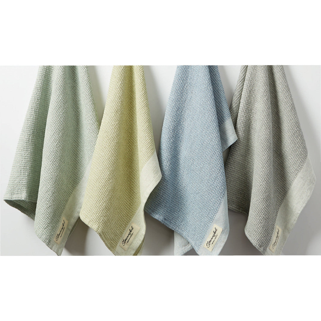 Design Imports Stonewashed Waffle Dishtowel