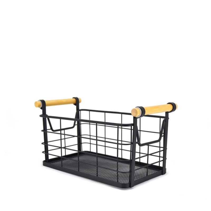 Natural Living Metal Organizing Basket