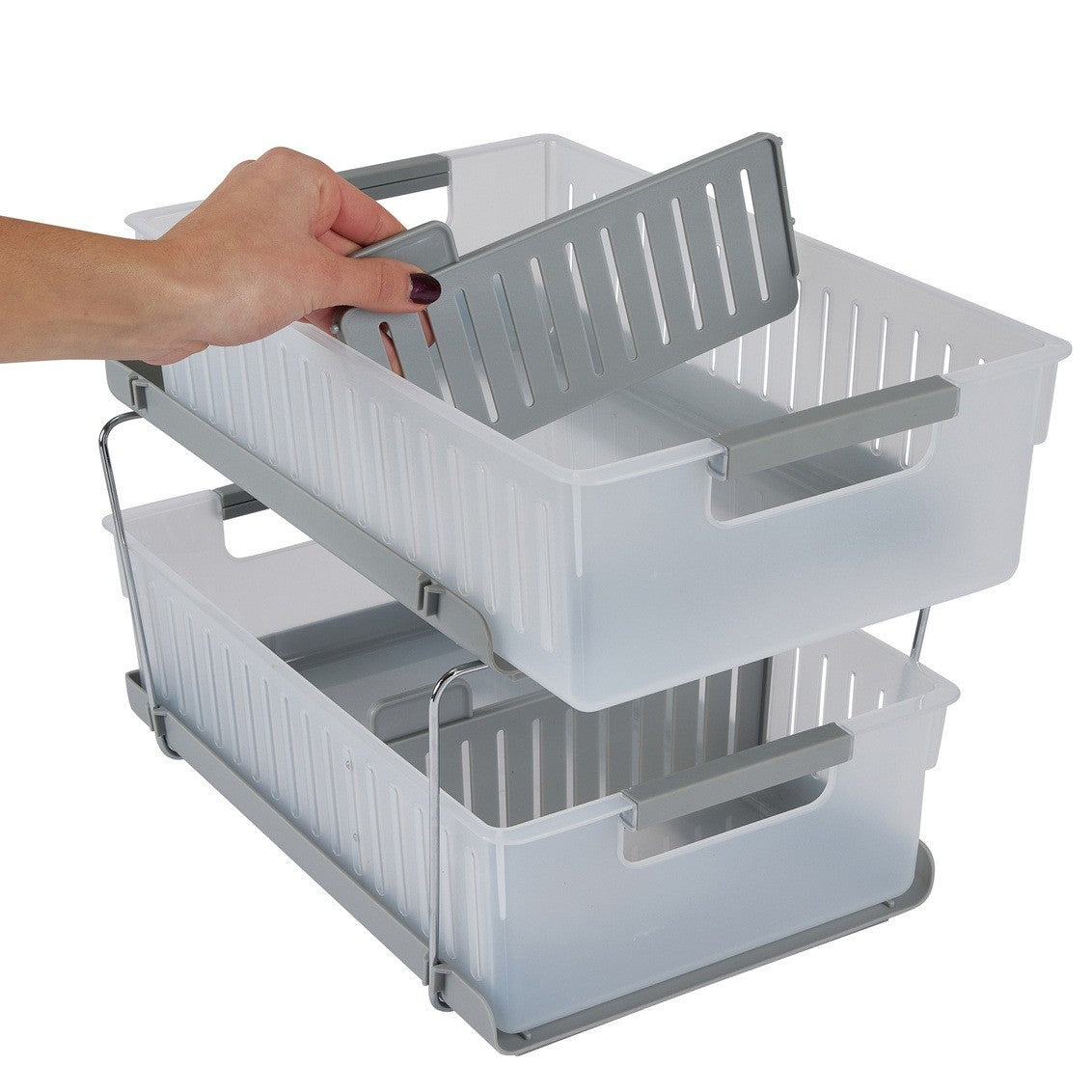 Neat & Tidy 2-Tier Storage Basket - iQ living