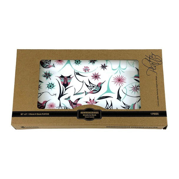Native Northwest Hummingbird Rectangular Platter