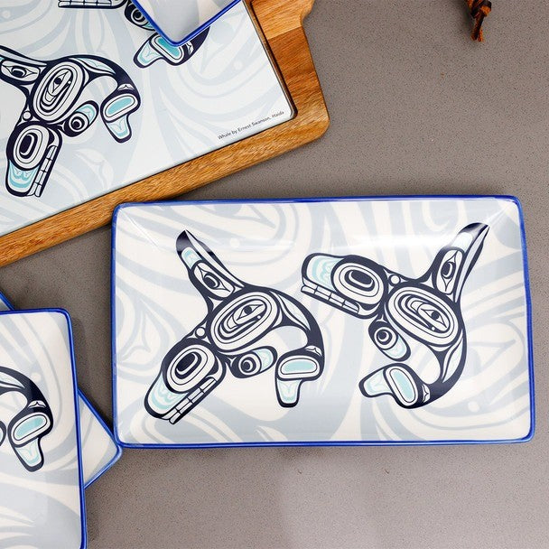 Native Northwest Whale Rectangular Platter