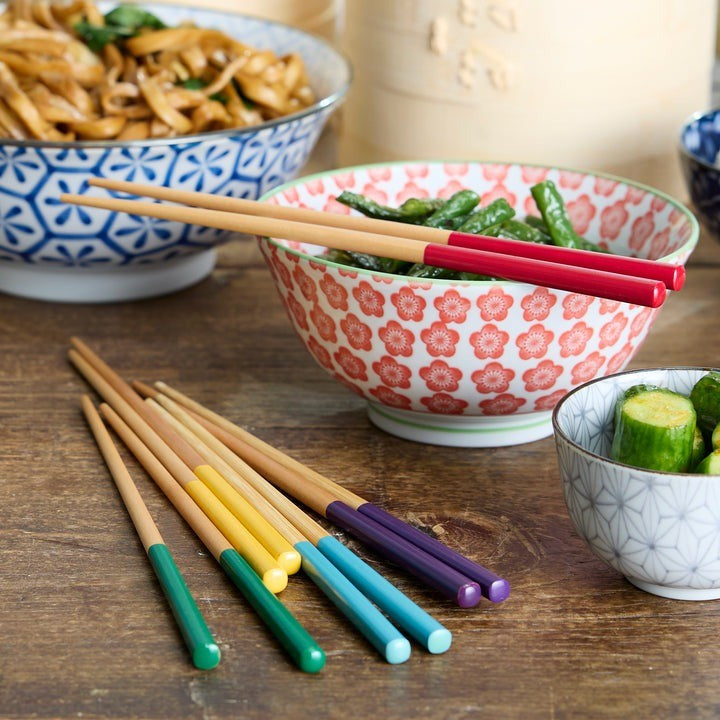 RSVP Dipped Rainbow Chopsticks Set Of 5 - iQ living