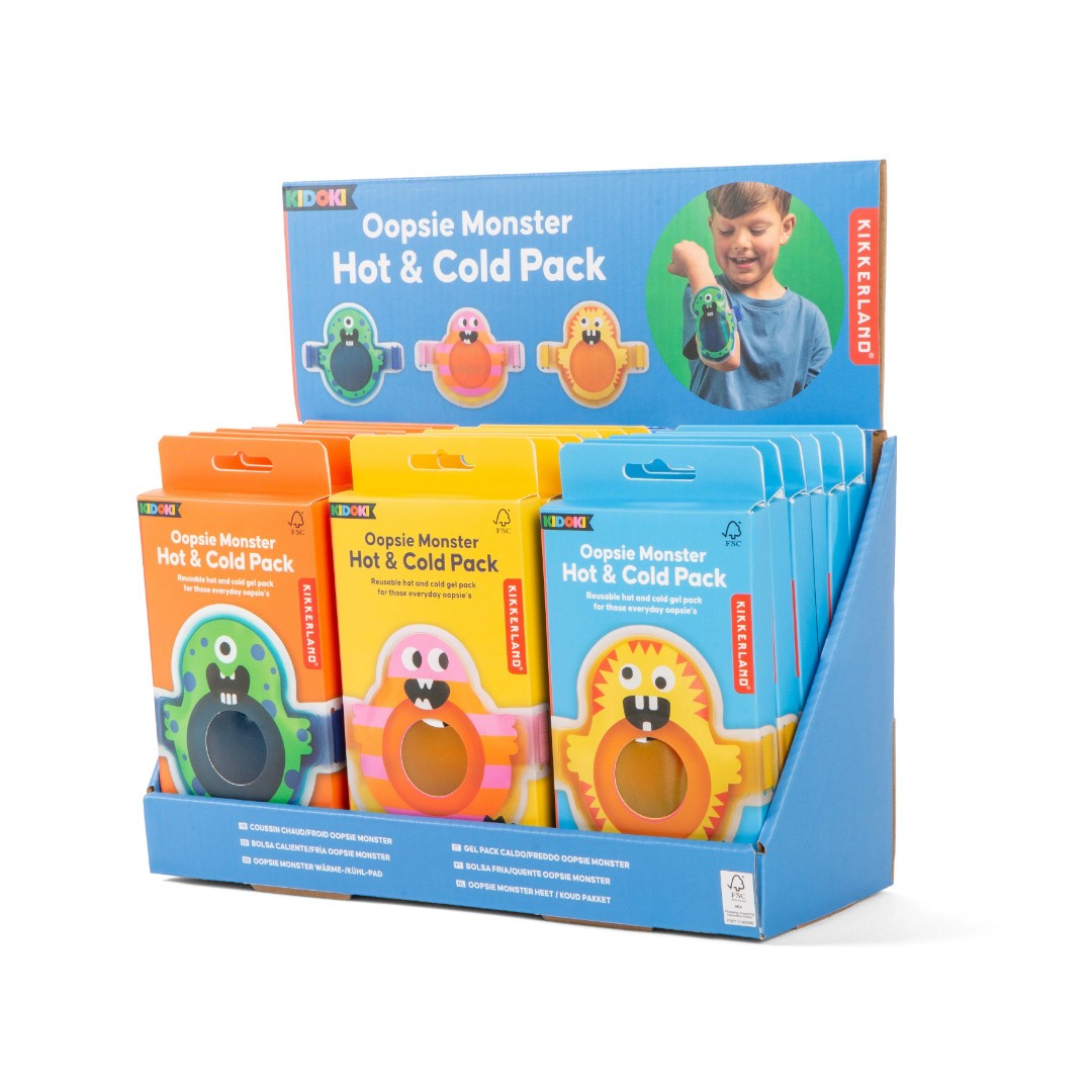 Kikkerland Kidoki Oopsie Monster Hot & Cold Pack