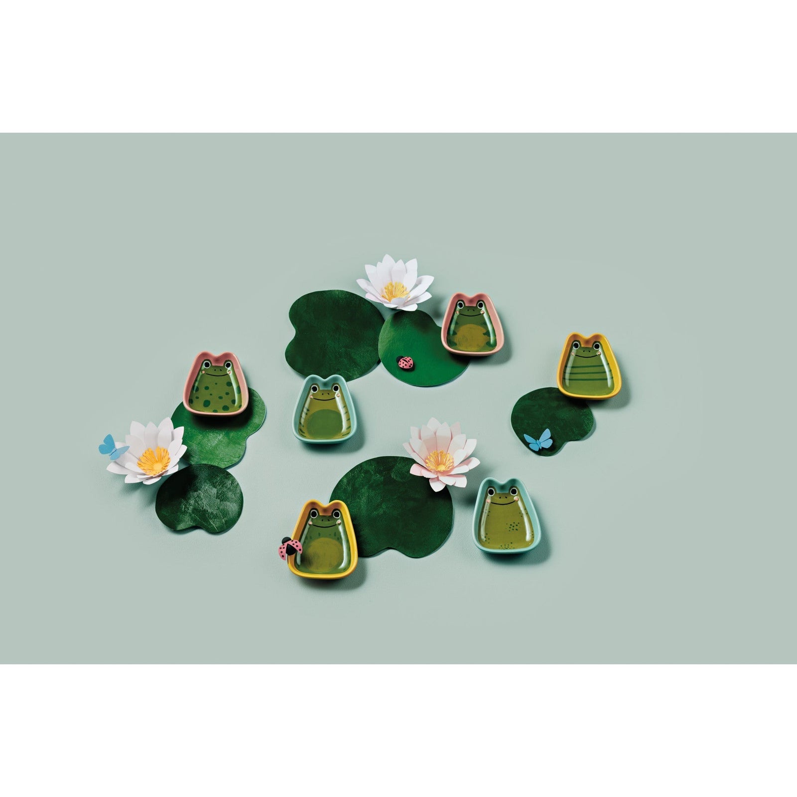 Danica Pinch & Dip Bowls Set Of 4 Ribbit Frogs