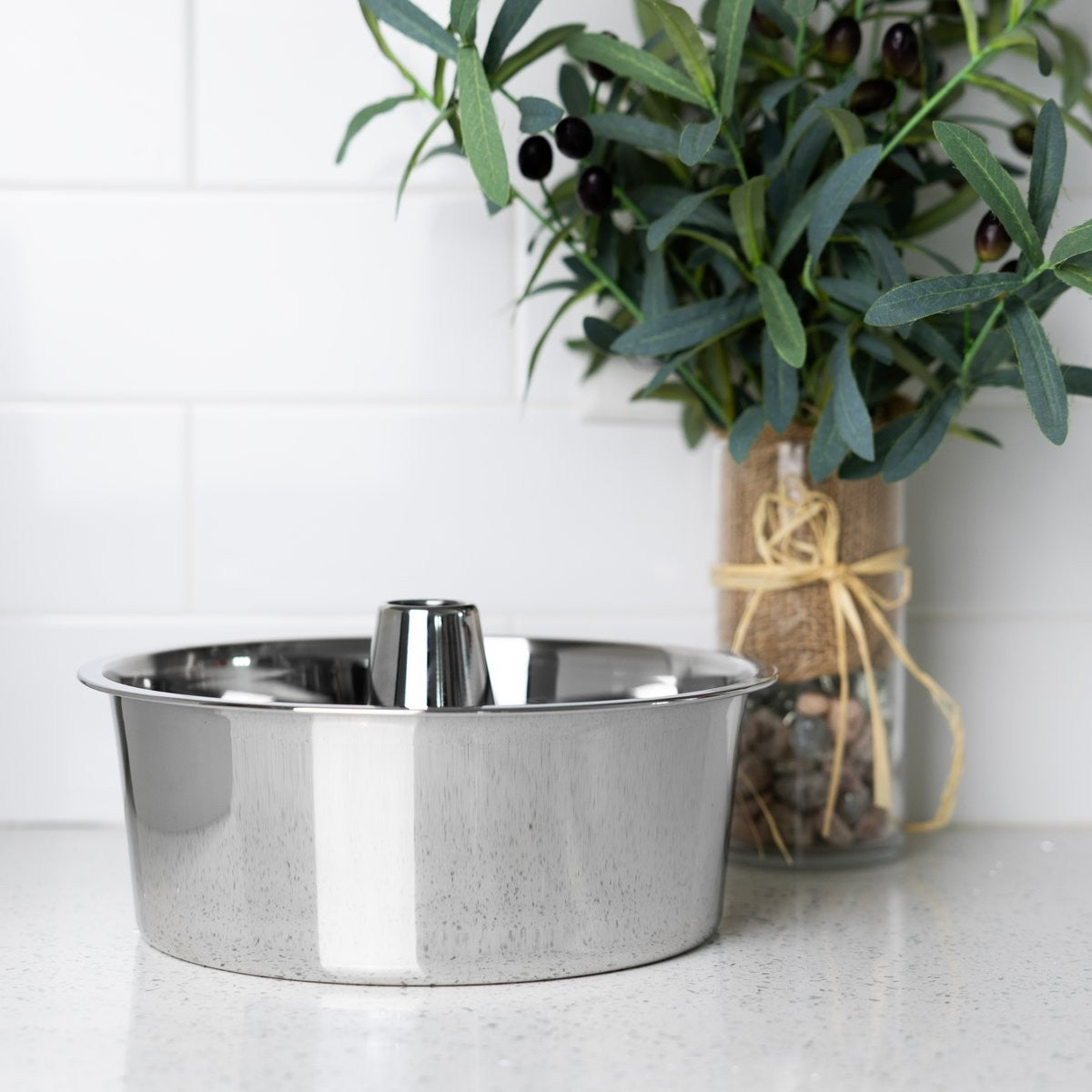 Fox Run Stainless Steel Angel Cake Pan 10"