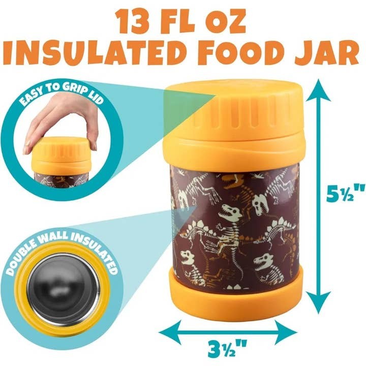 Bentology 3-In-1 Food Jar Lunch Kit - Dinosaur