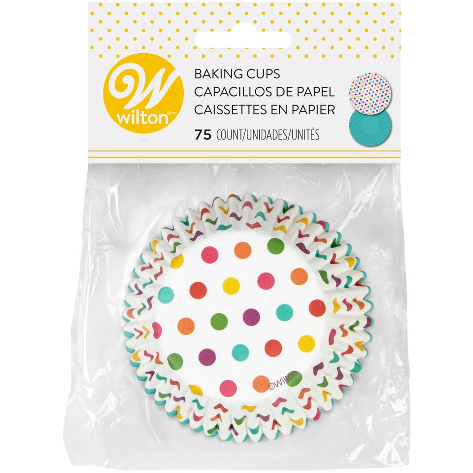 Wilton Baking Cups 75 Count - Pop Of Colour