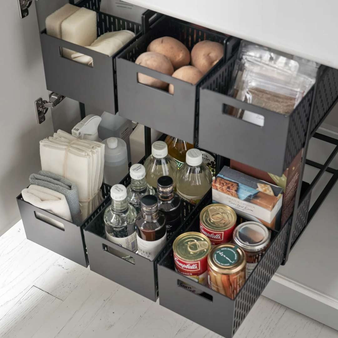 Yamazaki Tower 2-Tier Cabinet Storage Basket