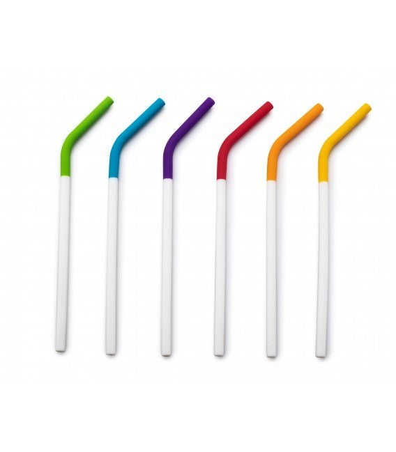 Joie Rainbow Silicone Straws Set Of 6 - iQ living