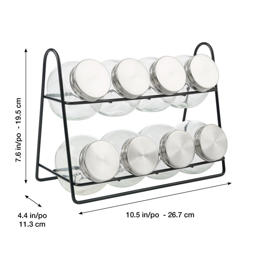 Trudeau Marshall 8 Bottle Spice Rack