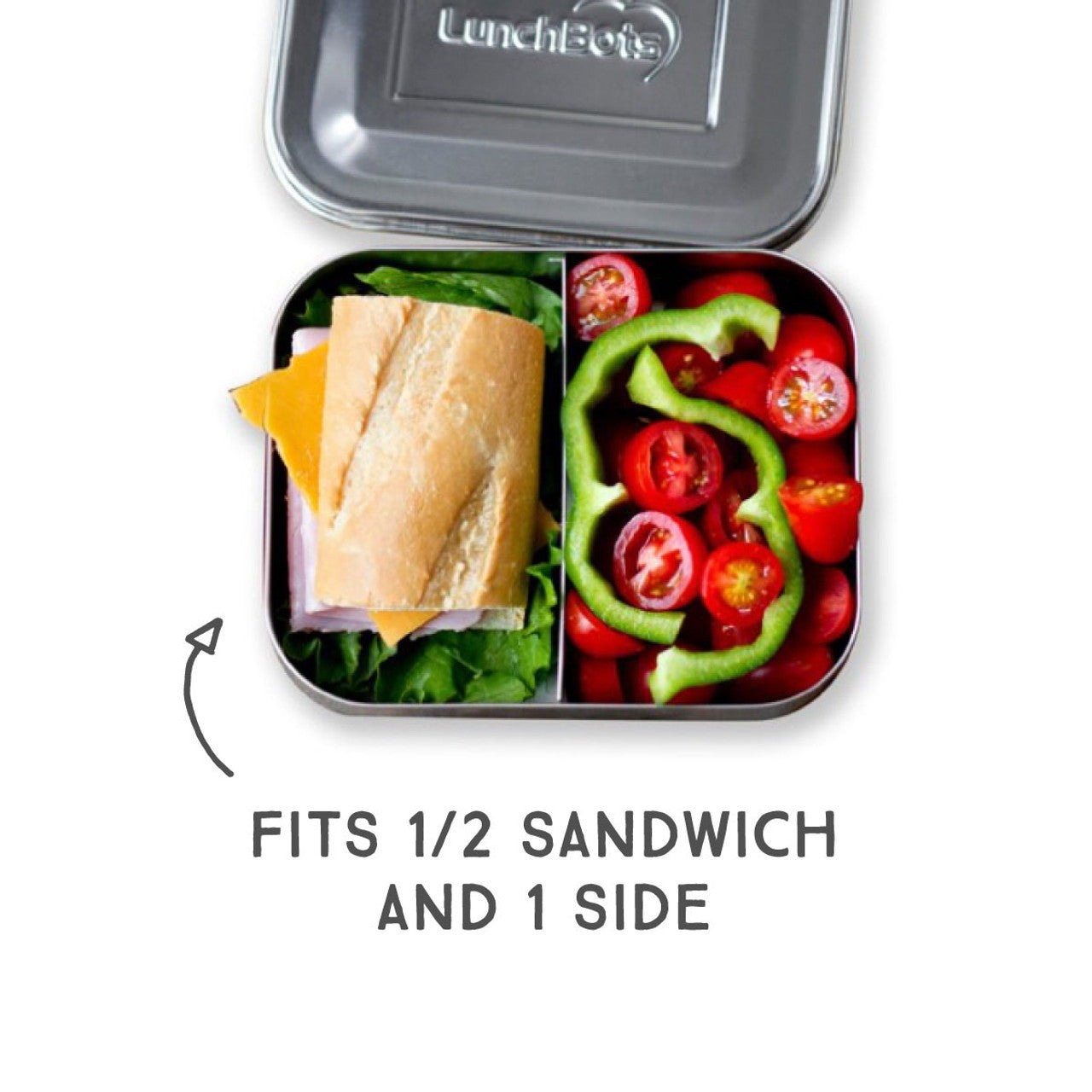 LunchBots Duo 2 Compartment Bento Lunch Box