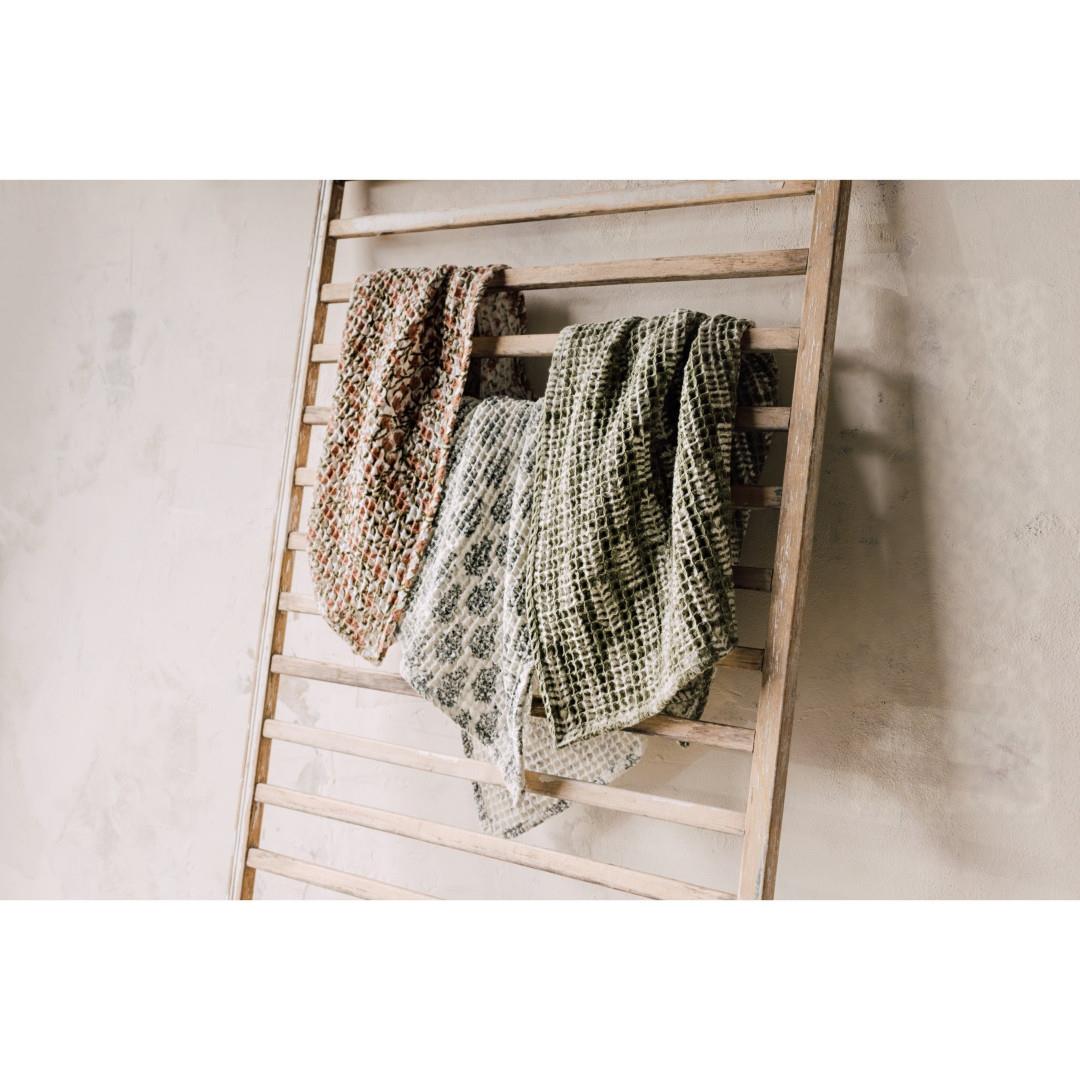 Danica Block Print Tea Towel Blomma