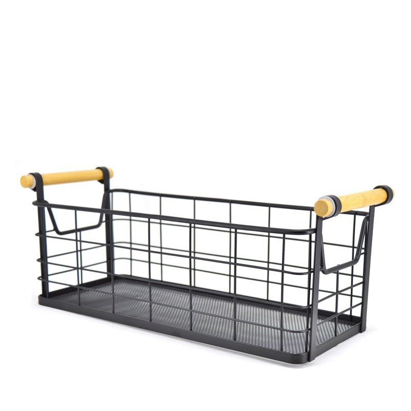 Natural Living Metal Organizing Basket