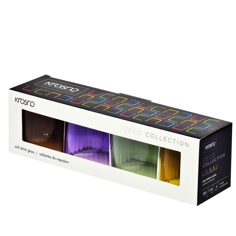 Krosno Deco Tumbler Glass Set Of 4