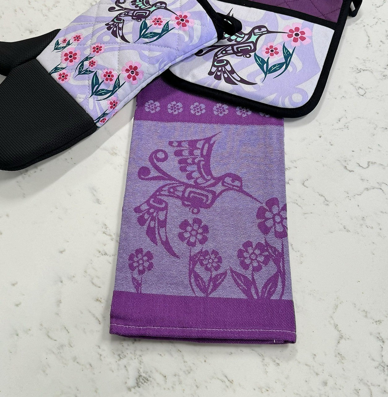Native Northwest Cotton Tea Towel Hummingbird