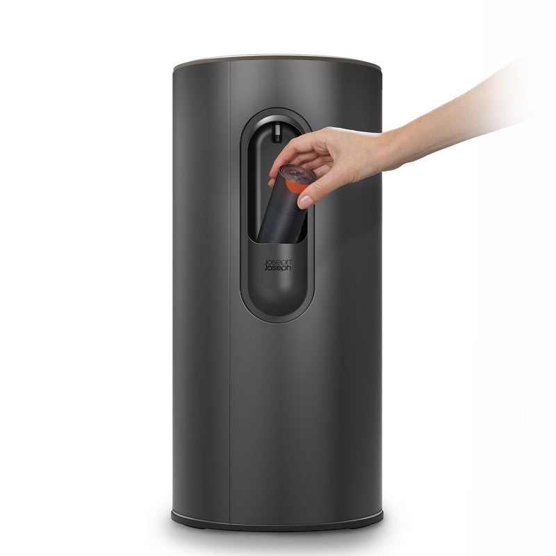 Joseph Joseph Arc Matte Black Waste Can 30L