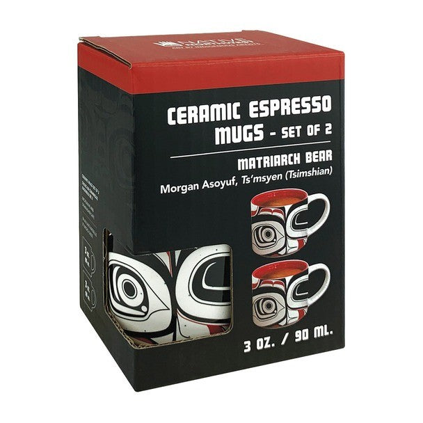 Native Northwest 3oz Espresso Mug Set Of 2 Matriarch Bear