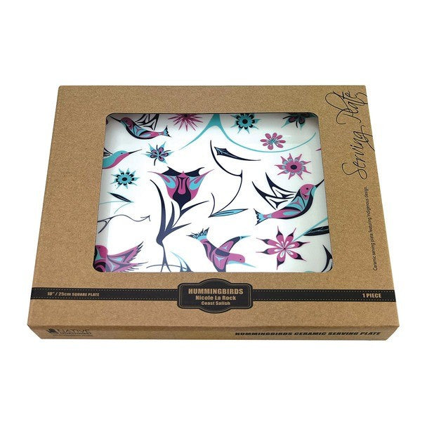 Native Northwest Hummingbirds Serving Plate