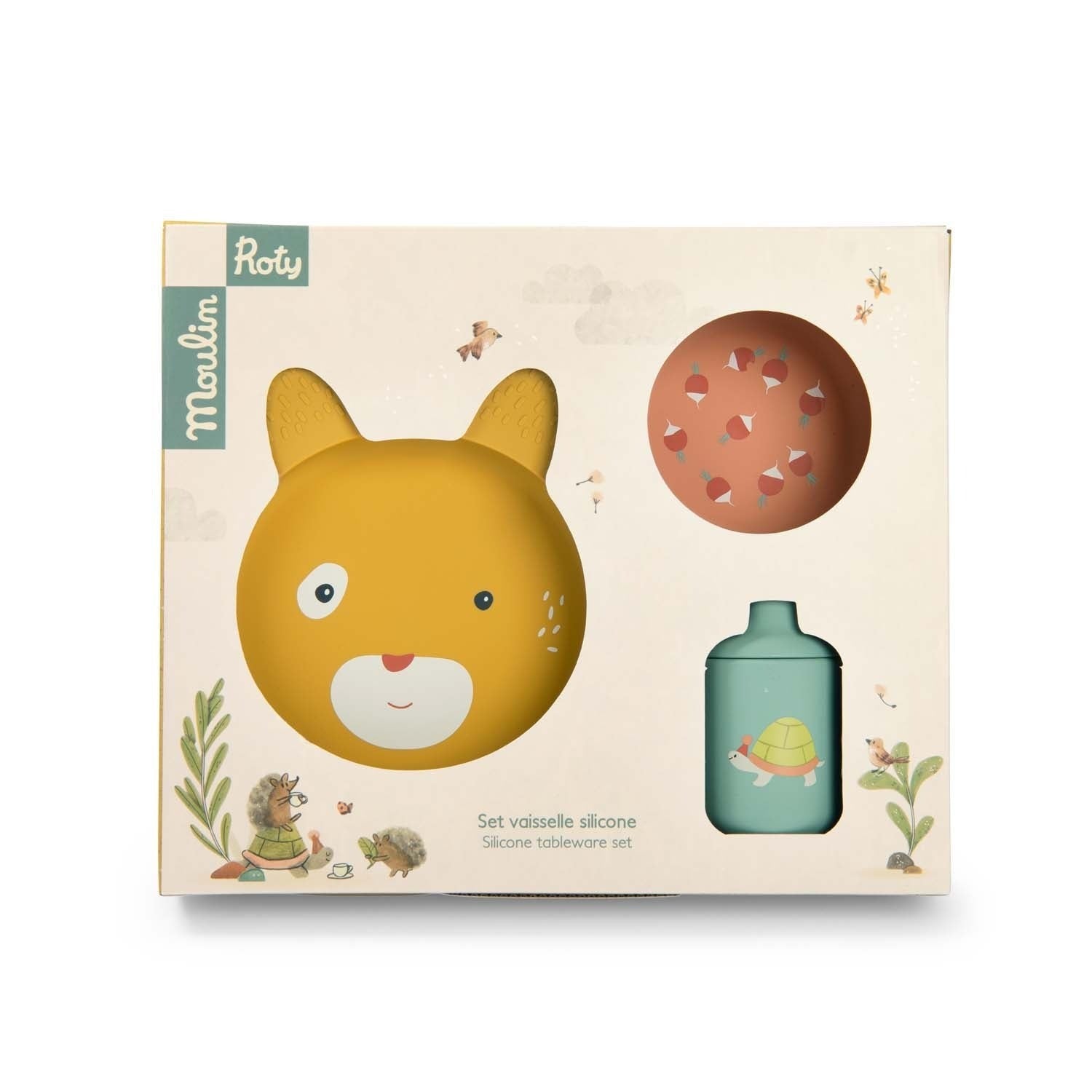 Moulin Roty Baby Dish Set - Trois Petits Lapins