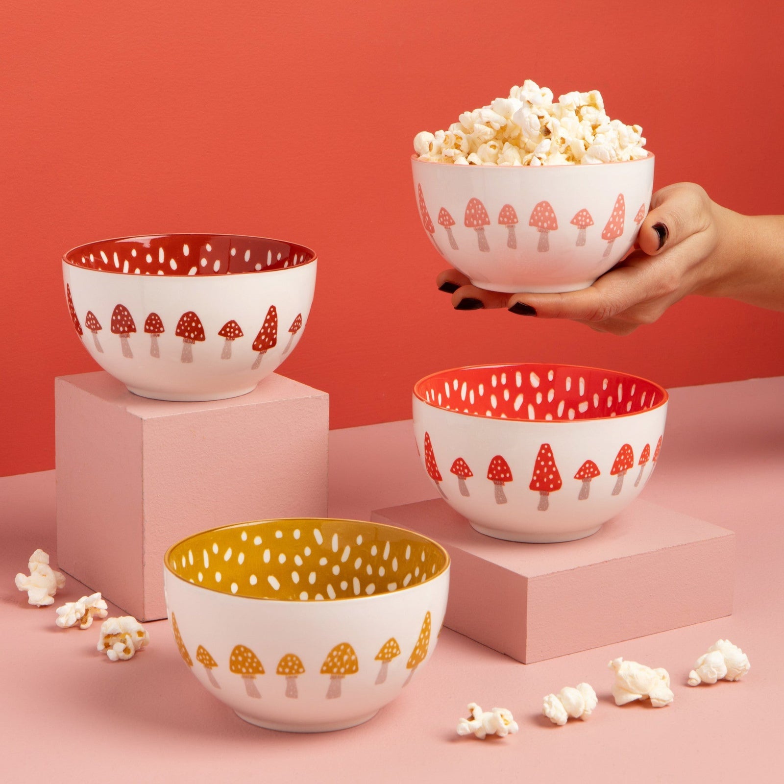 Danica Pinch & Dip Bowls Set Of 4 Toadstool
