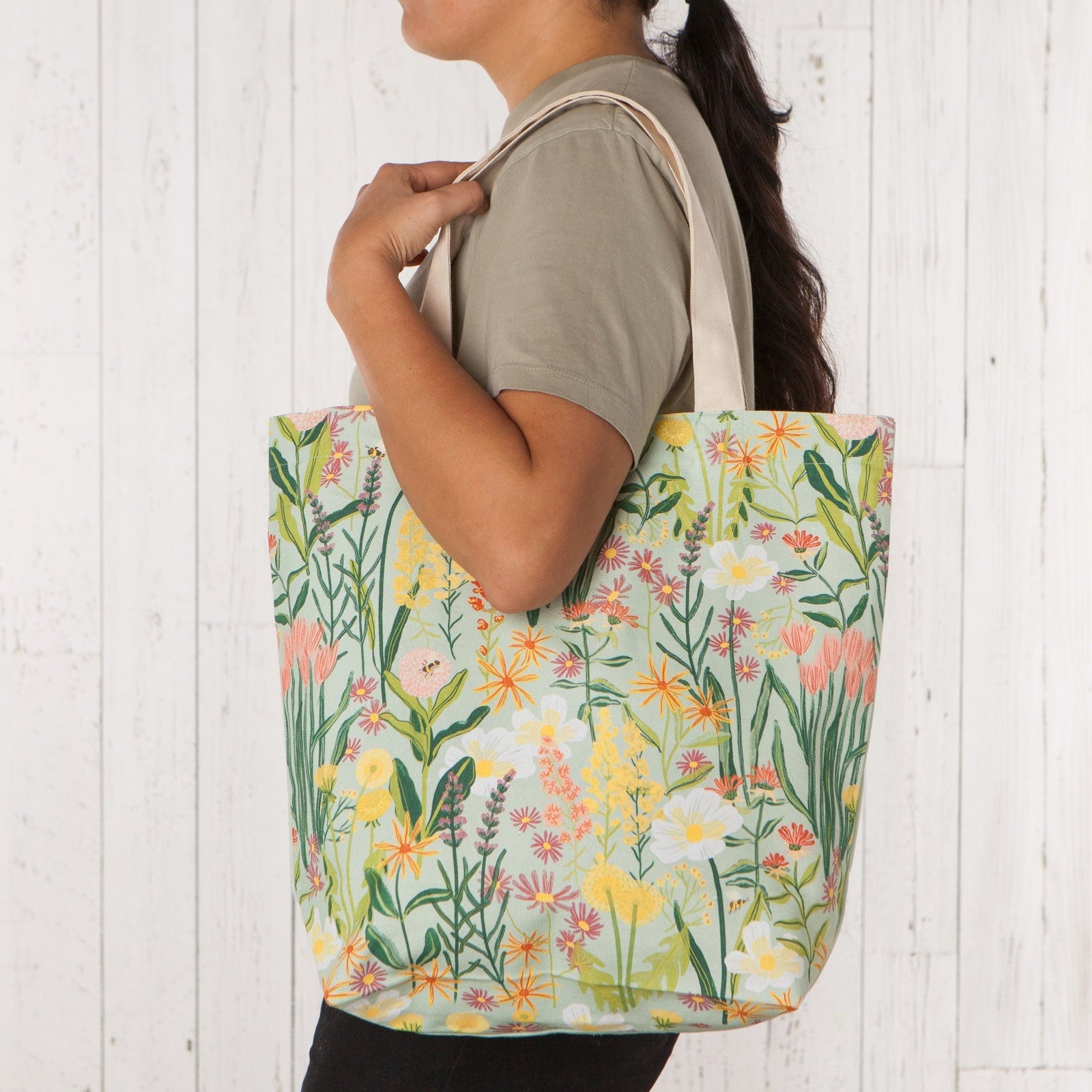 Now Designs Tote Bag Bees & Bloom