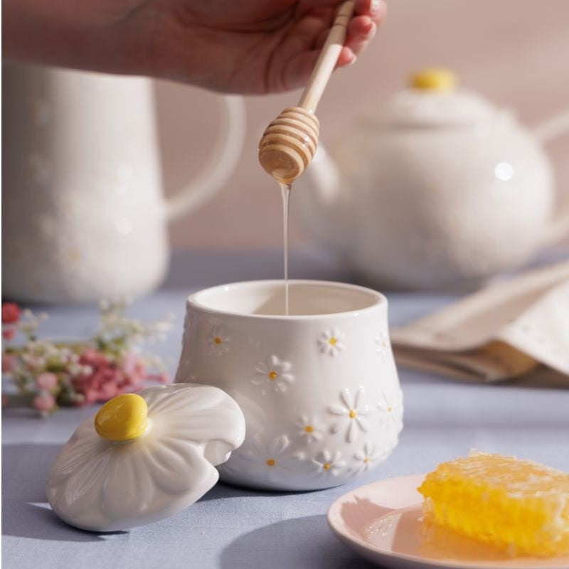 Price & Kensington Daisy Honey Pot & Drizzler - iQ living