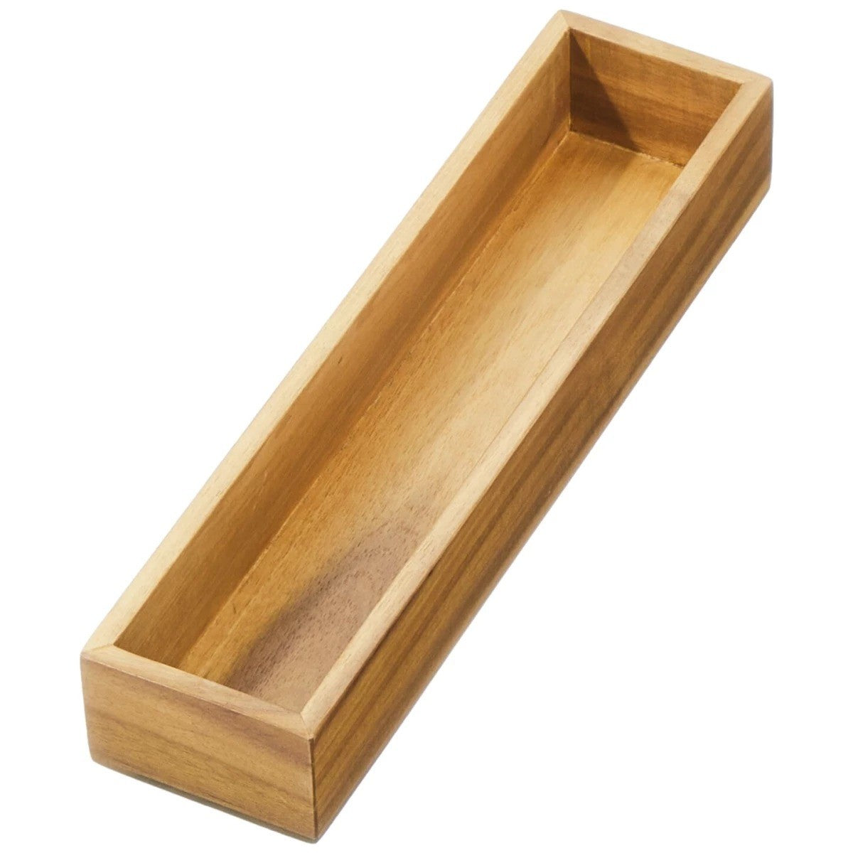 iDesign Acacia Wood Drawer Organizer
