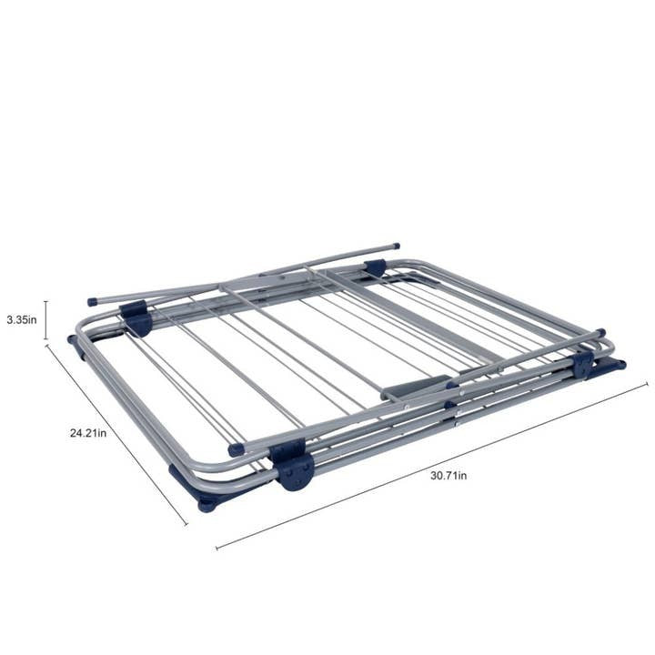 YBM Home 3-Tier Foldable Steel Clothes Drying Rack