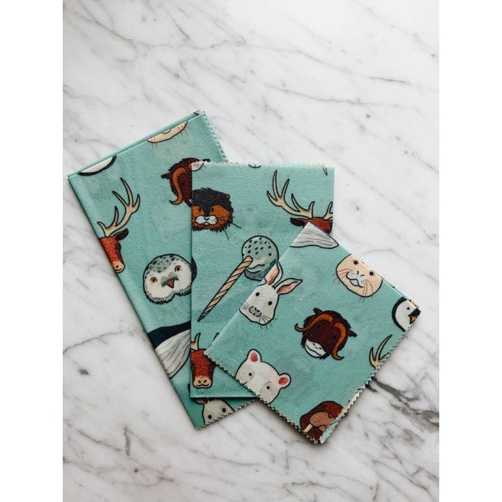 Essence Of Life Vegan Food Wrap Variety 3 Pack - Arctic Animals