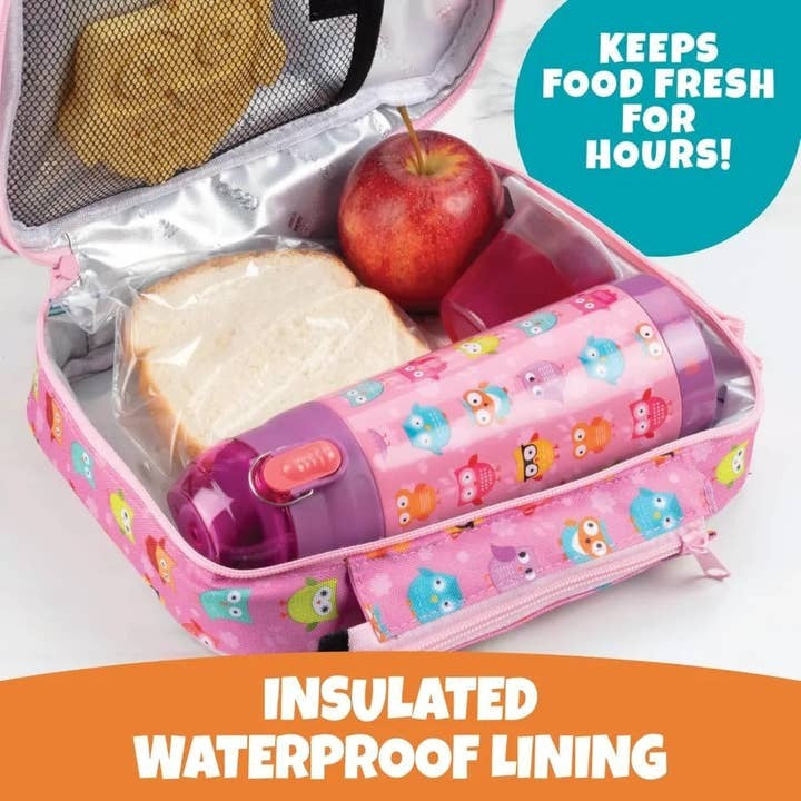 Bentology 3-In-1 Bottle Lunch Kit - Owl