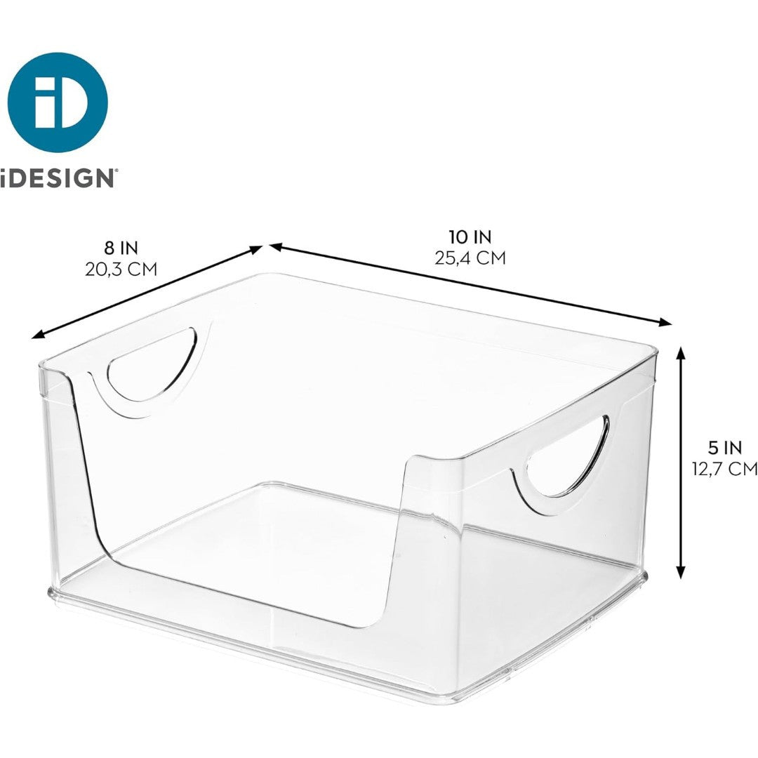 iDesign Stackable Open-Front Pantry Storage Bin