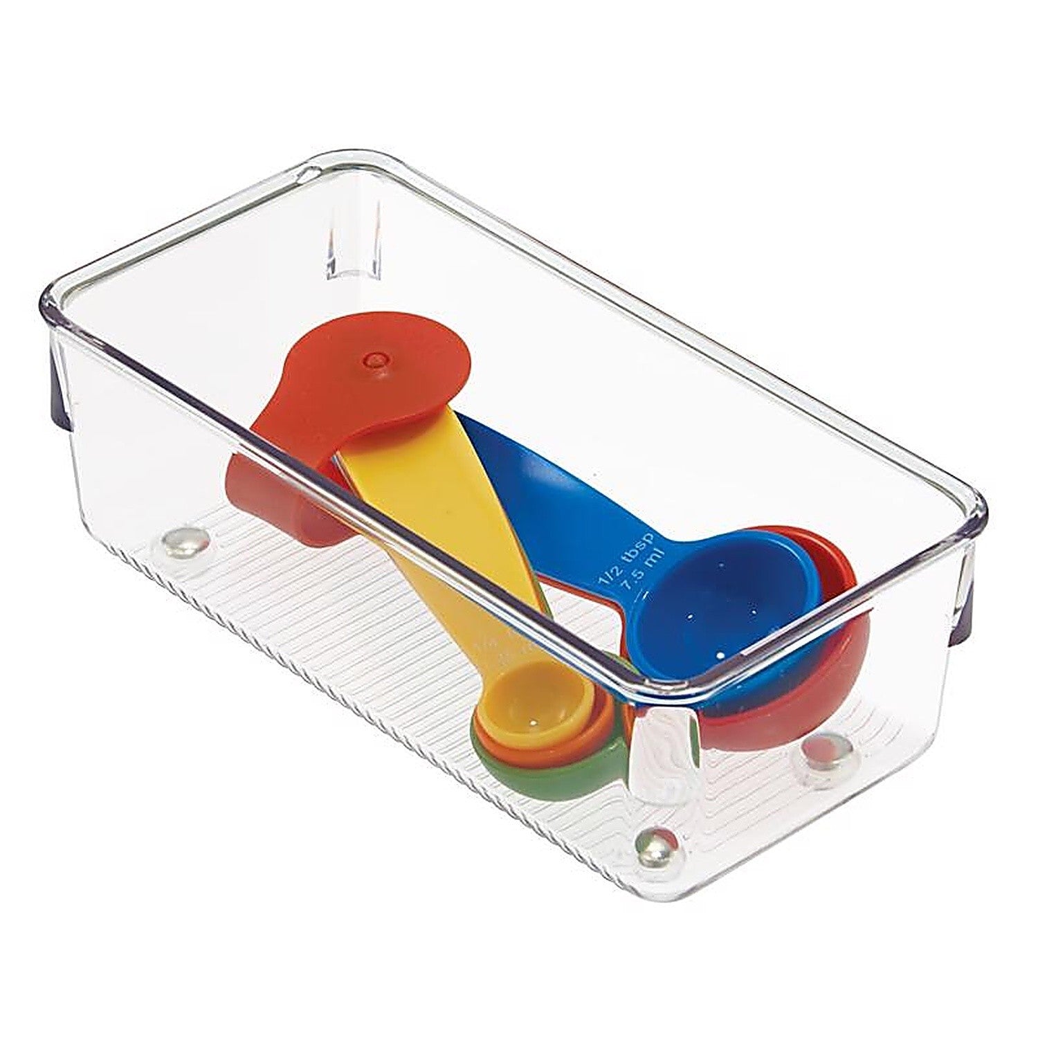 iDesign Linus Clear Plastic Organizer - 2" Height