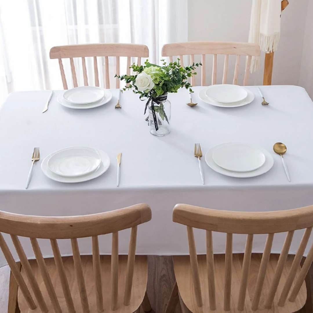 Fabstyles Hotel Tablecloth - White