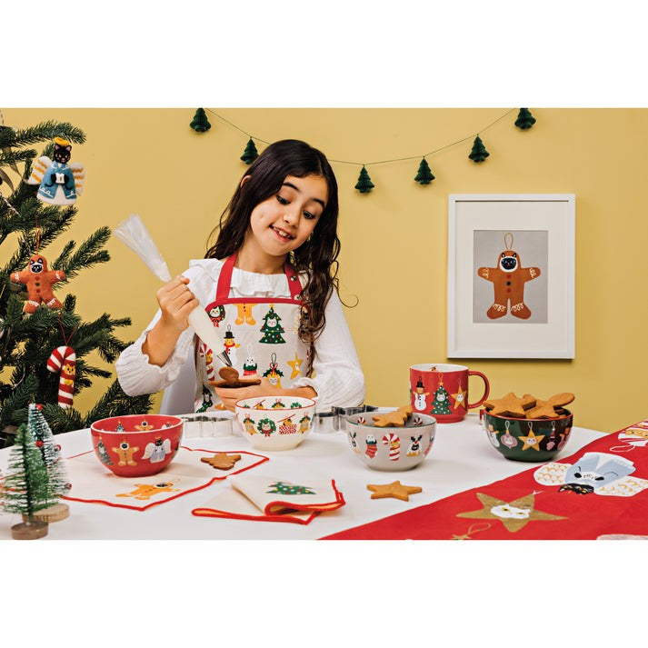 Danica Christmas Bauble Cats Bowl Set Of 4