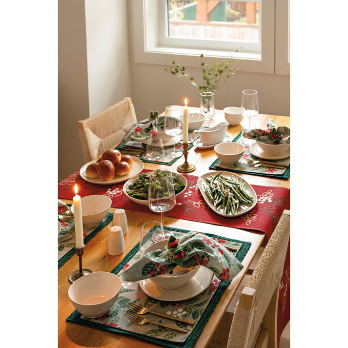 Now Designs Christmas Napkin Set Of 4 Merry Berry