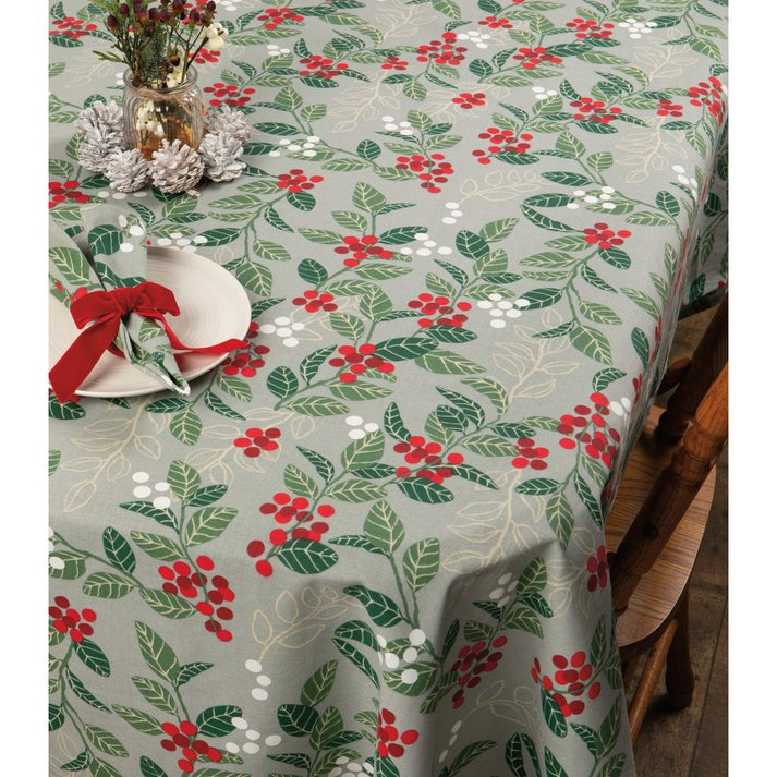 Now Designs Christmas Tablecloth 60" x 84" Merry Berry