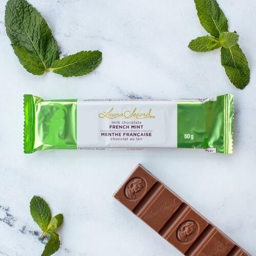 Laura Secord Milk Chocolate French Mint Bar - iQ living