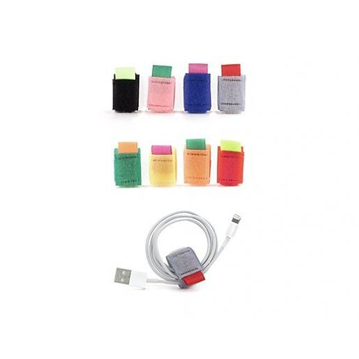 Kikkerland Color Cable Ties, Set of 8