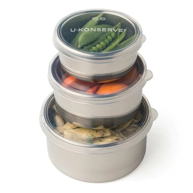U-Konserve Lunch Round Nesting Trio Containers - iQ living