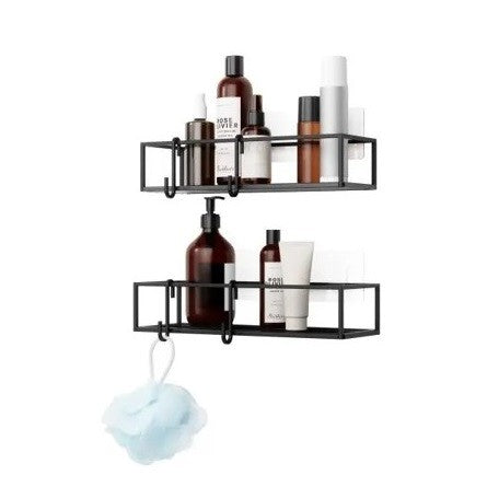 Umbra Cubiko Shower Bins Black Set Of 2 - iQ living
